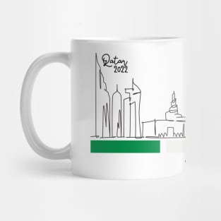 Doha Skyline - Qatar 2022 - Italia Mug